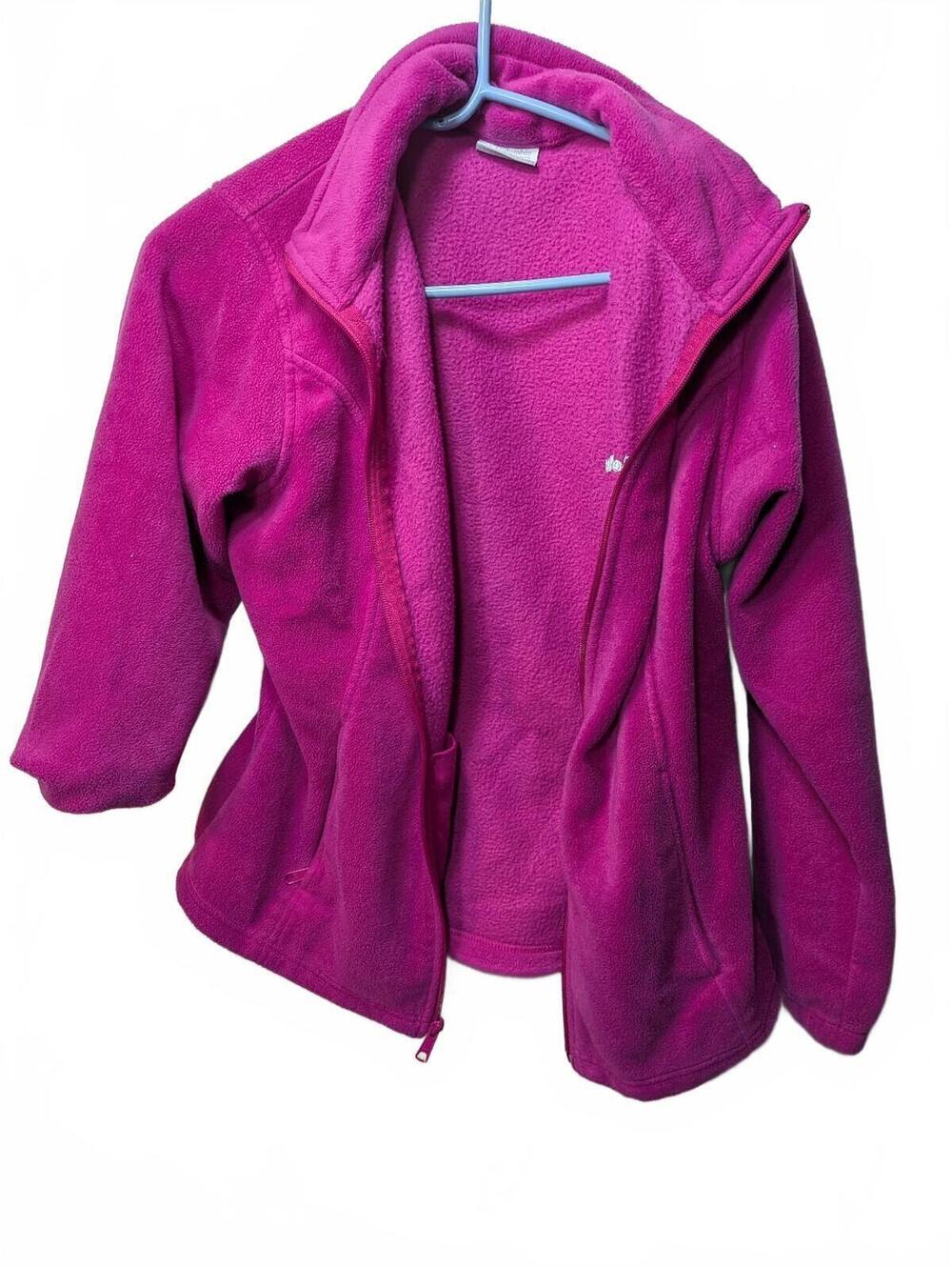 Columbia Women's Fleece Jacket in Vibrant Pink, Size Medium